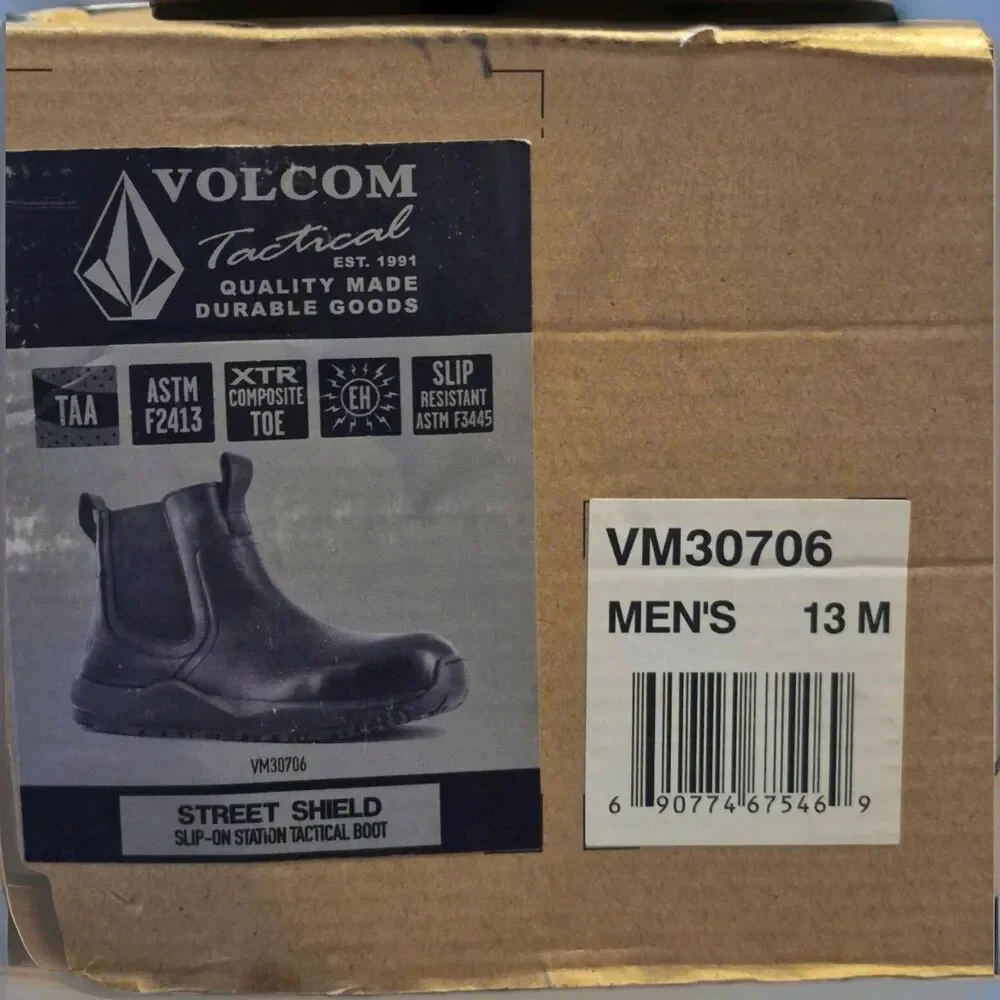 Volcom Men's Comp Toe Pull Up/slip-on Safey Boot - Astm F2413  Black - 13 m
